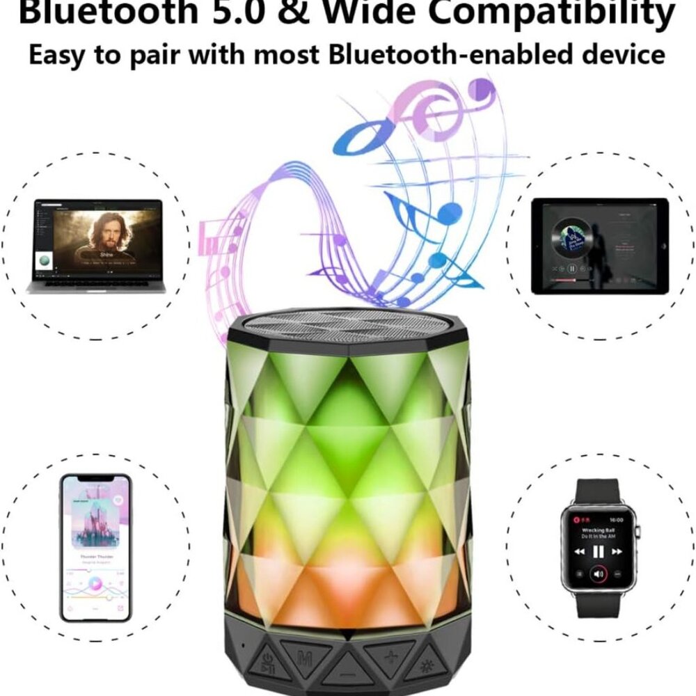 LED Portable Bluetooth Speakers 5 Watts - Picture 3 of 9